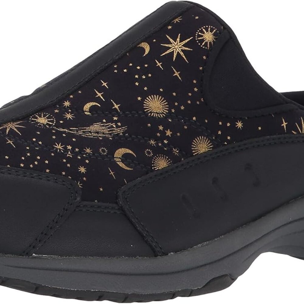 Women's Mule Nappa Leather 8.5w Blue Rubber Support Slip-On Comfort Shoes